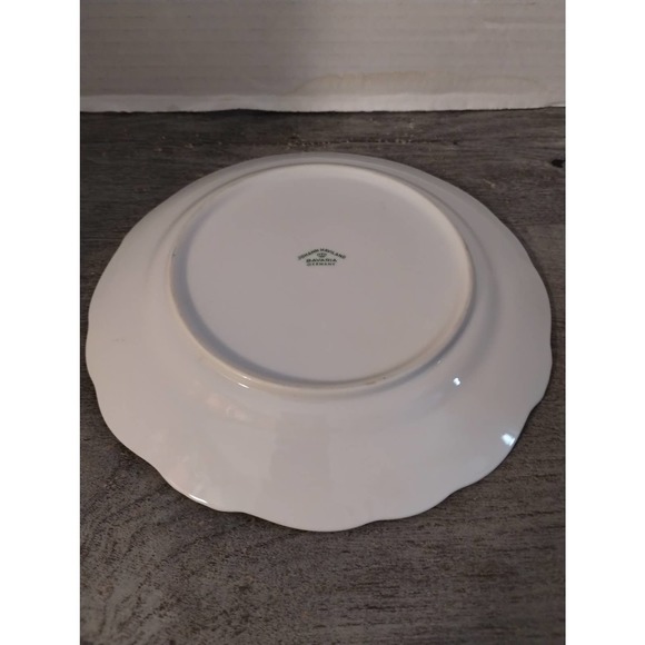 Johann Haviland Bavaria Germany Blue Garland China 7 3/4" Salad Plate - Picture 4 of 5